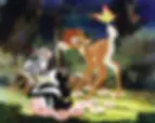 Scene from the animated film Bambi