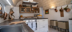 masseria delle perle puglia kitchen view 2
