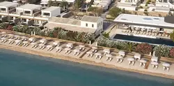 olivar suites corfu aerial view