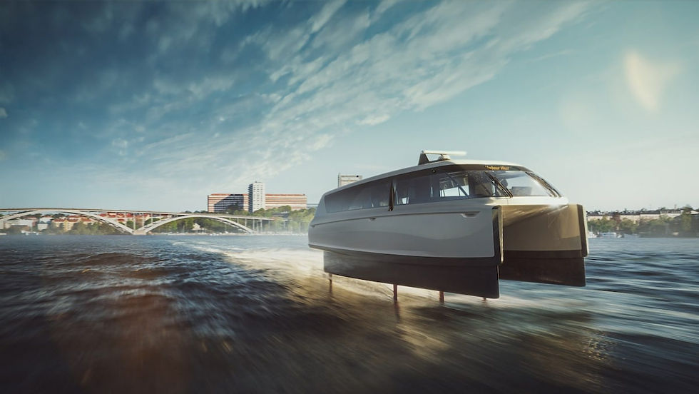 Stockholm's new electric 'flying' ferry