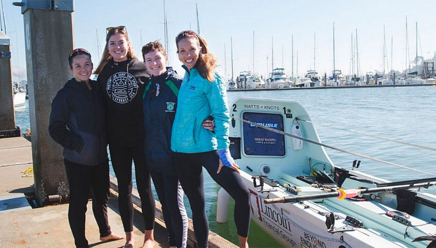 Team of four women who broke records rowing to Hawaii from San Francisco