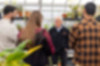Rob Walton with some students