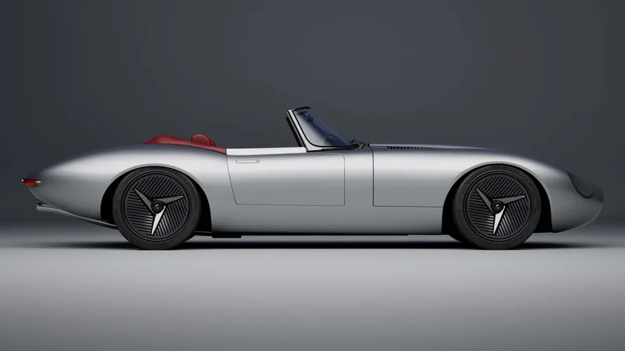 Side view of Callum Designs’ E-Type concept