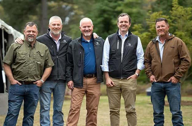 Graham Walker (second from right) with some of his team at Firebond