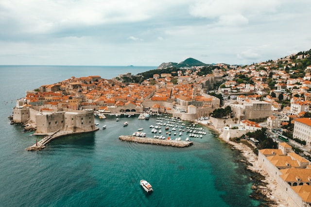 Aerial view of Dubrovnik