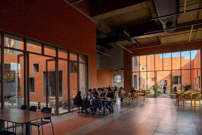 Airy university cafeteria