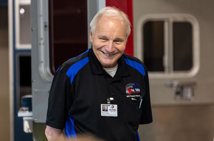 Karl Arps, a 72-year-old Emergency Medical Technician instructor