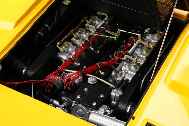 Lamborghini Countach LP400 model engine