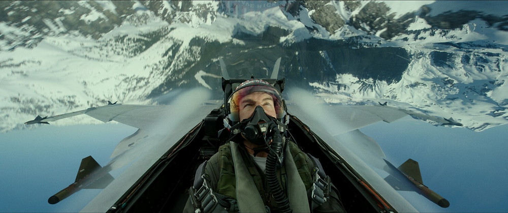 Tom Cruise in a jet fighter