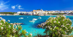 puglia beach and sea view