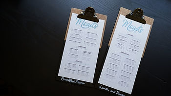 Restaurant menu showing lots of choices