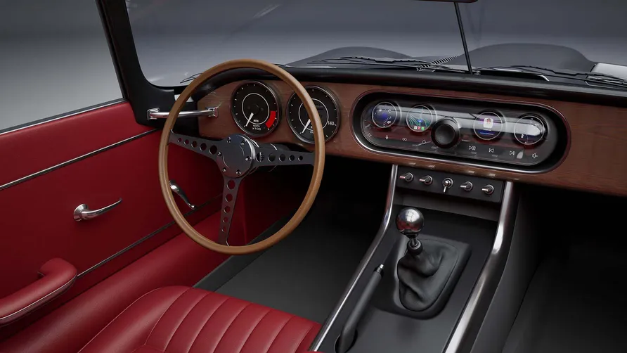 Callum Designs’ E-Type concept red leather interior