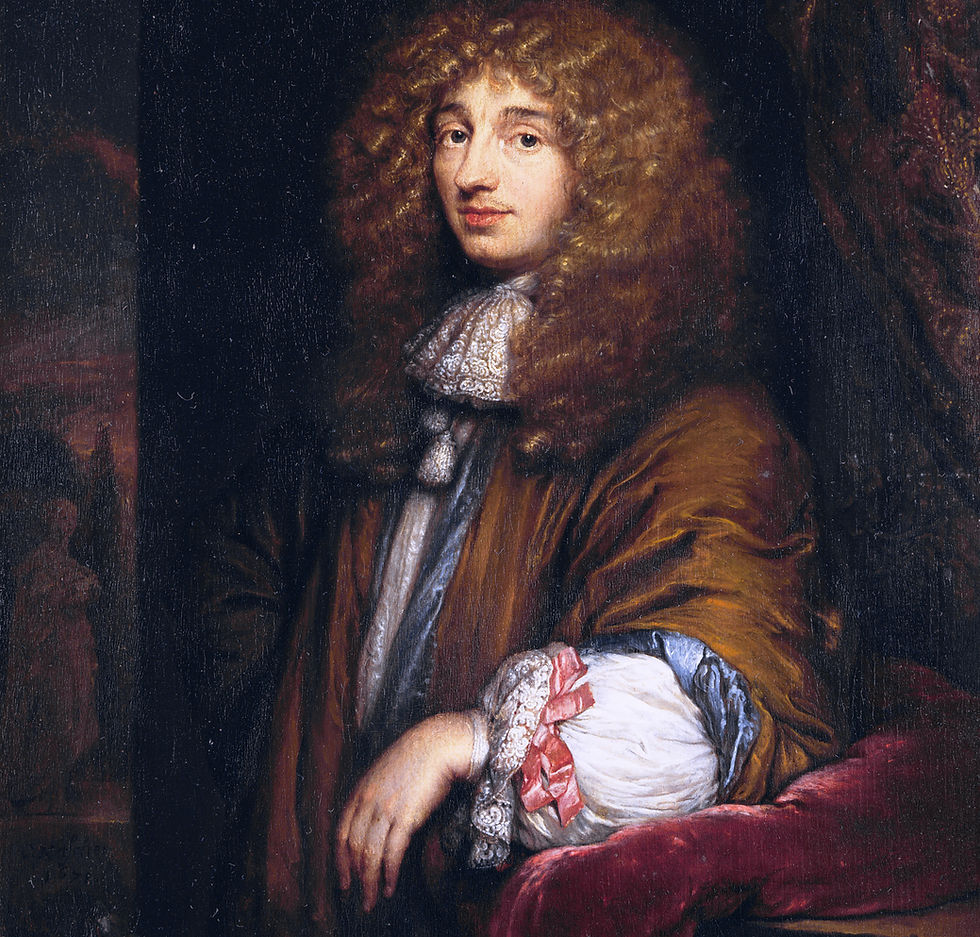 Portrait painting of Dutch astronomer Christiaan Huygens