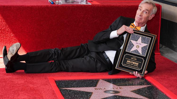 Bill Nye “the Science Guy” has been on the Hollywood Walk of Fame