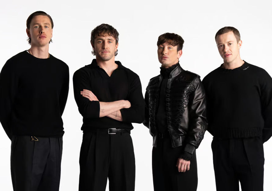 L to R: Harris Dickinson, Paul Mescal, Barry Keoghan, Joseph Quinn