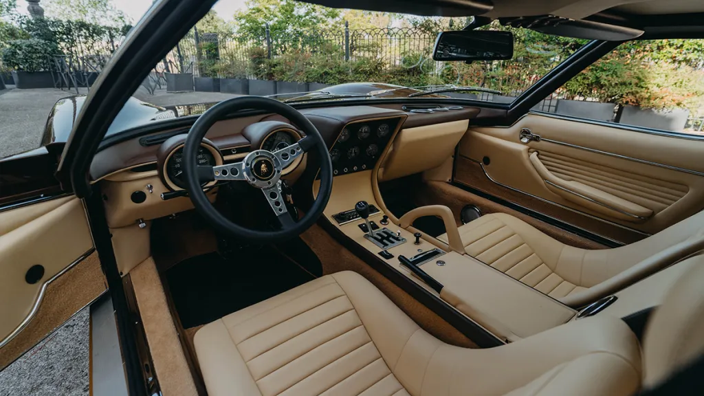 Lamborghini Miura leather interior