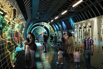 Illustration of part of the proposed London Tunnels tourist attraction