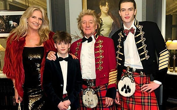 Rod Stewart and Penny Lancaster