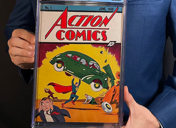 Cover of Action Comics No 1, dated June 1938