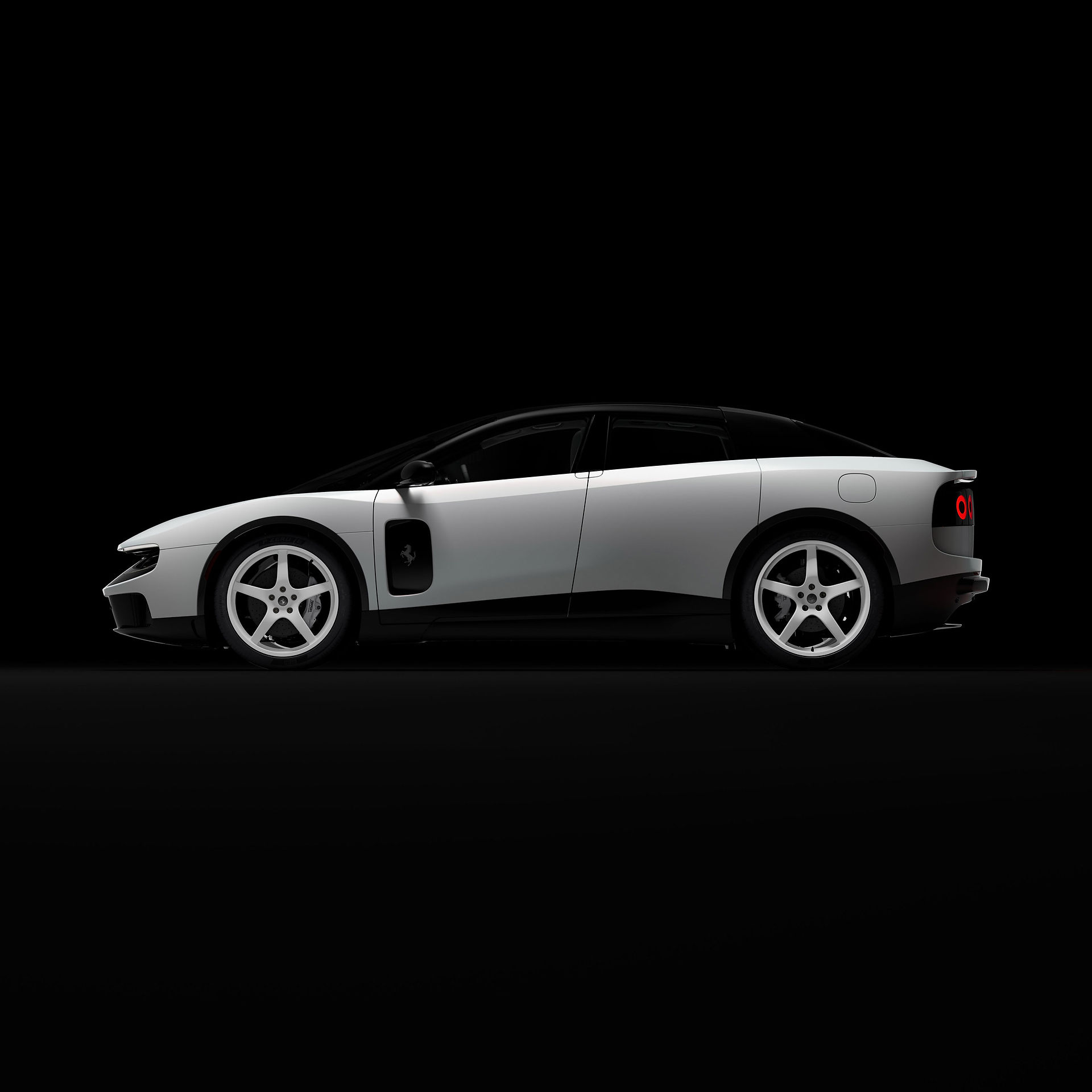 Side view of a Ferrari Luce