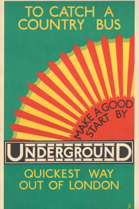 London Underground country bus poster