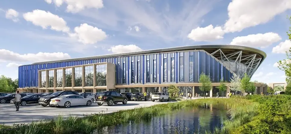 Rendering of Oxford United FC's all-electric stadium