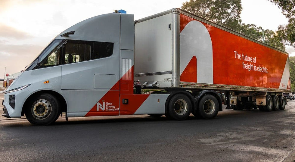 The New Energy Transport electric truck