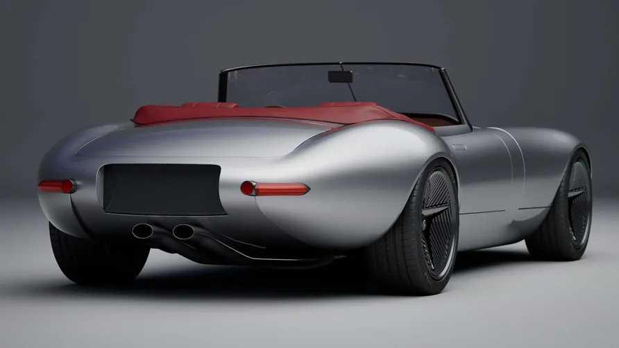 Rear view of Callum Designs’ E-Type concept