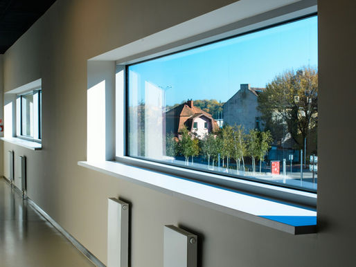 New double-glazed window looking out over trees