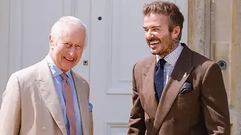 King Charles with David Beckham