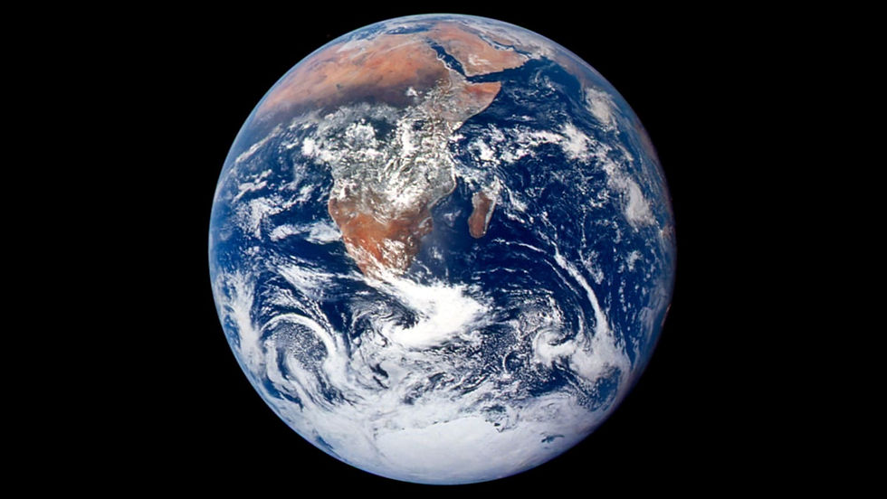 Photo of Earth known as The Blue Marble taken from Apollo 17