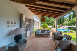 villa bella fonte mallorca shaded terrace