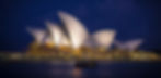 Australia's Sydney Opera House illuminated at night