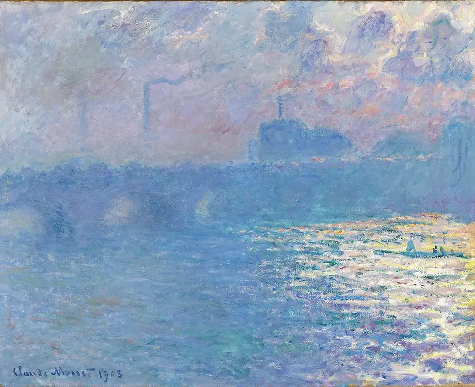 Claude Monet, Waterloo Bridge, Sunlight Effect, dated 1903