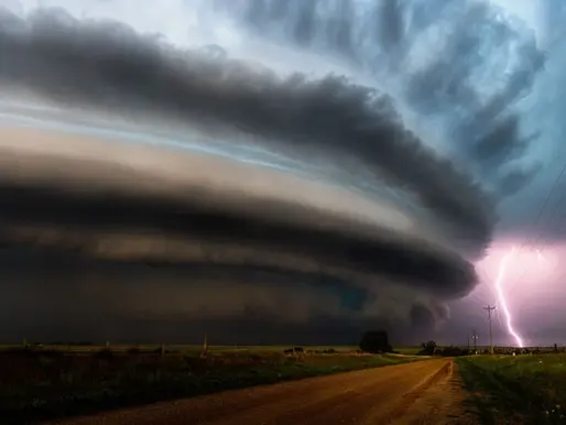 magnificently moody image of a supercell in New Mexico