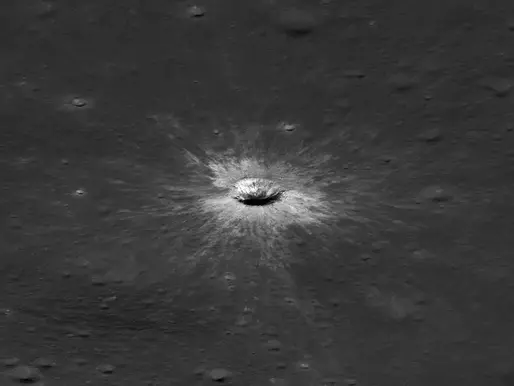 New crater on the Moon captured by NASA’s Lunar Reconnaissance Orbiter