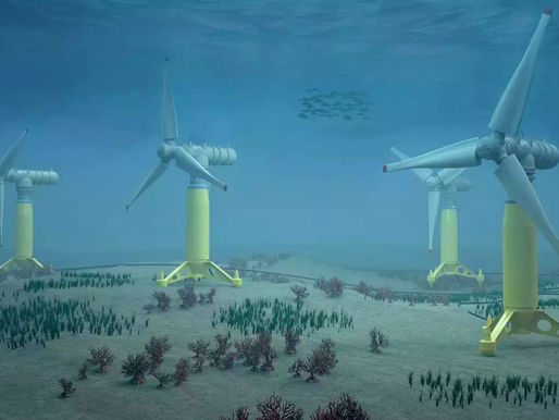 the world’s most powerful underwater turbines is being built off the coast of Normandy