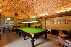 villa montefiori tuscany billiards room