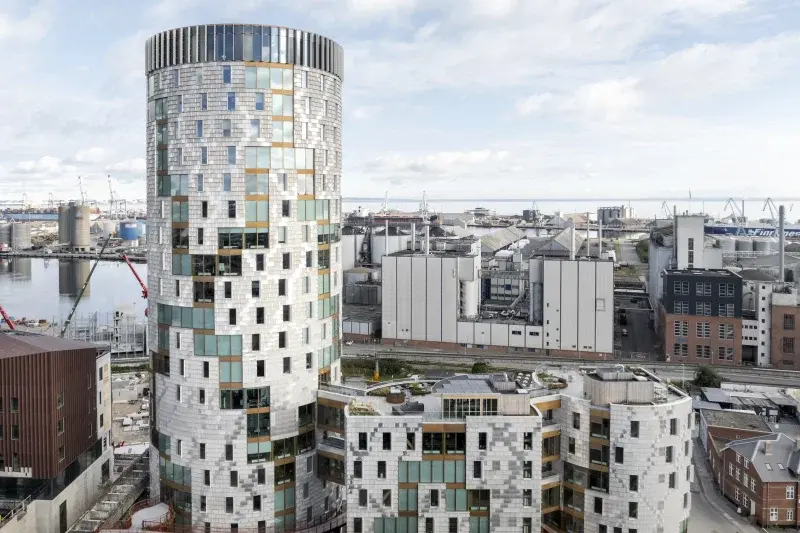 TRÆ - Denmark's tallest wooden skyscraper, with 20 floors.