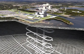 Illustration of Sweden's Spent Fuel Repository