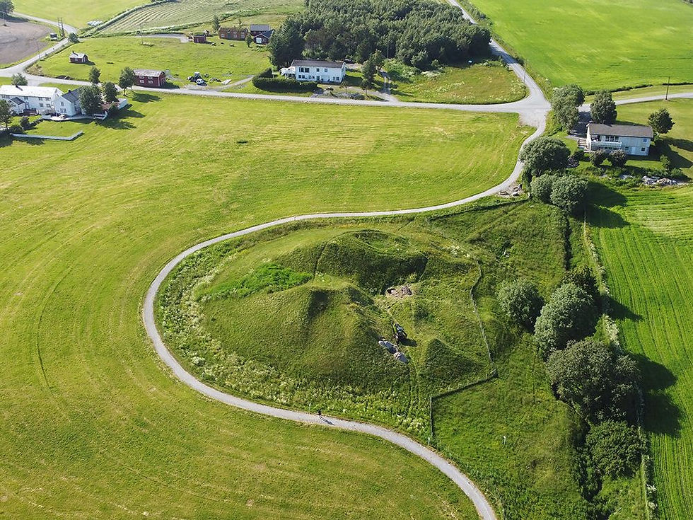 Herlaugshagen burial mound, Norway