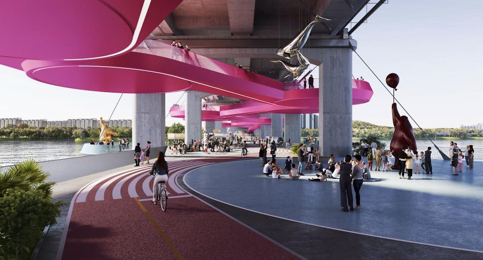Jamsu Bridge in Seoul