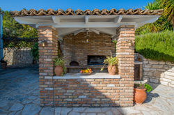 villa zacharenia corfu bbq