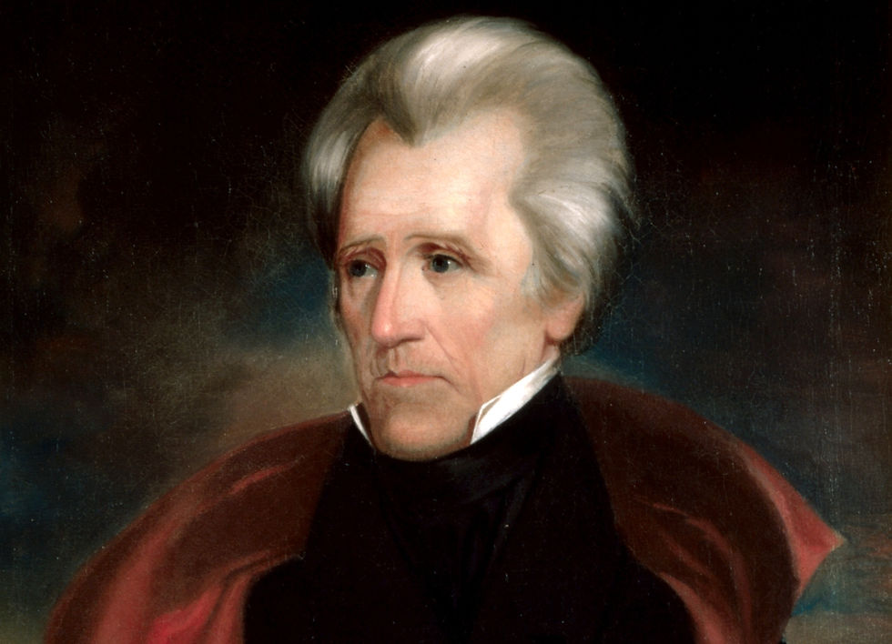 Portrait painting of President Andrew Jackson