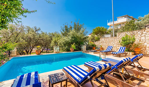 swimming pool at 4 bedroom villa sari kalkan