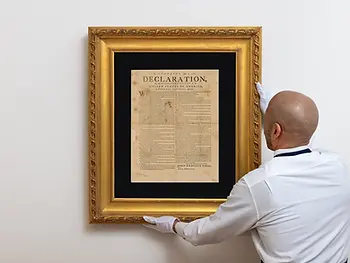 broadside copy of the Declaration of Independence