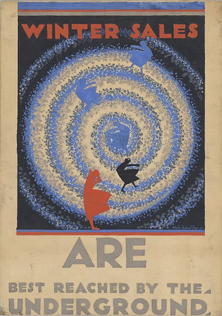 London Underground winter sales poster