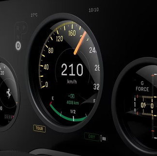 Ferrari Luce speedometer