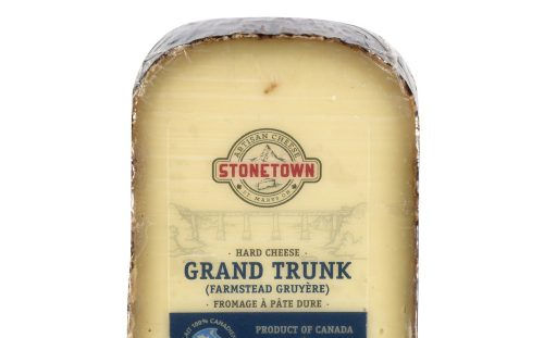 Chunk of washed-rind, Alpine-style Grand Trunk - a farmstead gruyère.