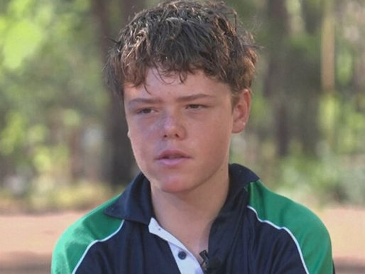 Austin Appelbee wearing a green sports shirt